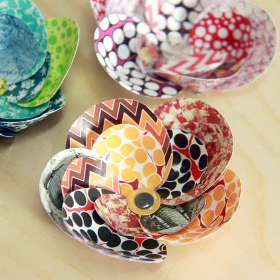 How to make paper flowers Making craft paper flowers