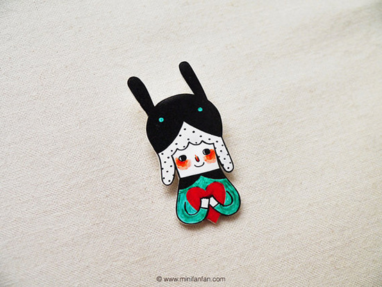 Sherry The Rabbit Girl with Love - Wearable Art by Minifanfan